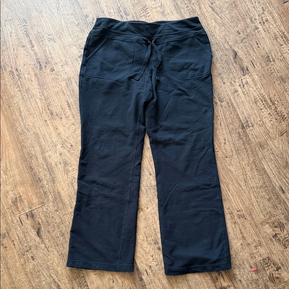 Black Drawstring Straight Pants small women’s